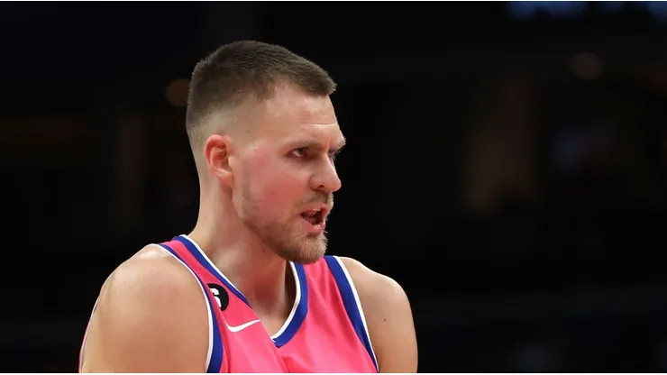 Porzingis during his last season with Washington