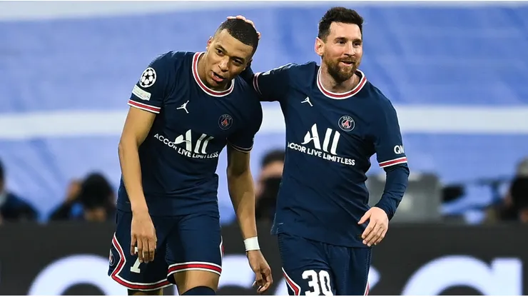 Kylian Mbappe and Lionel Messi at PSG