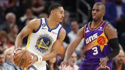 Jordan Poole and Chris Paul