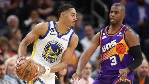 Jordan Poole and Chris Paul