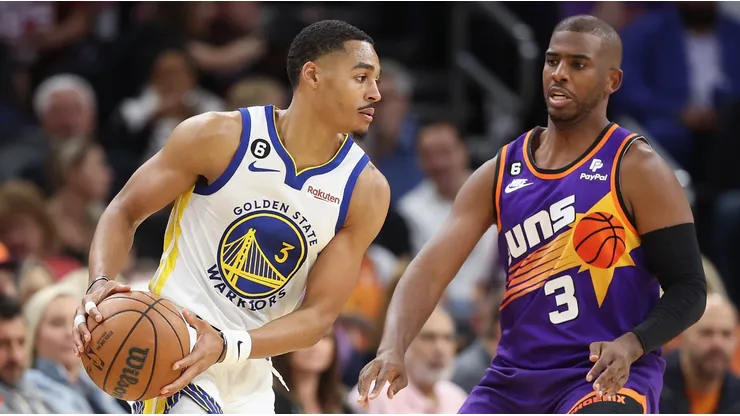 Jordan Poole and Chris Paul