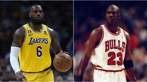 LeBron James and Michael Jordan