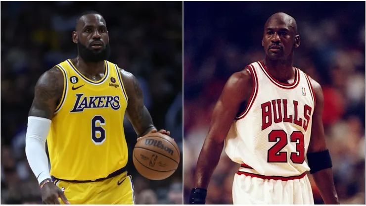 LeBron James and Michael Jordan