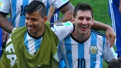 Sergio Aguero and Lionel Messi
