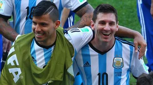 Sergio Aguero and Lionel Messi