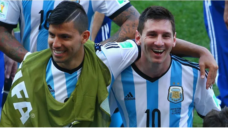 Sergio Aguero and Lionel Messi