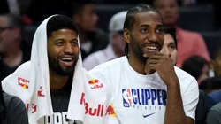 Paul George (left) with Kawhi Leonard (right) - Los Angeles Clippers - NBA 2019