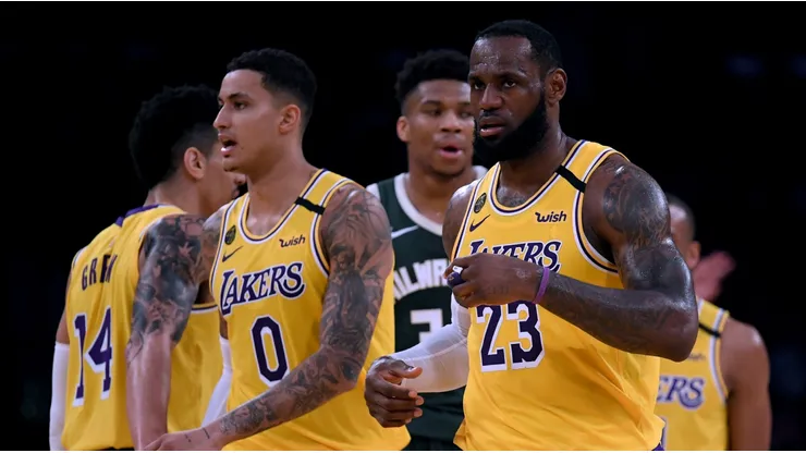 LeBron James and Kyle Kuzma