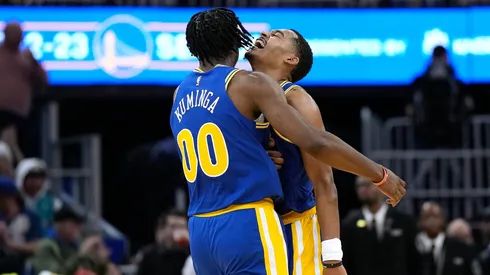 Jordan Poole and Jonathan Kuminga