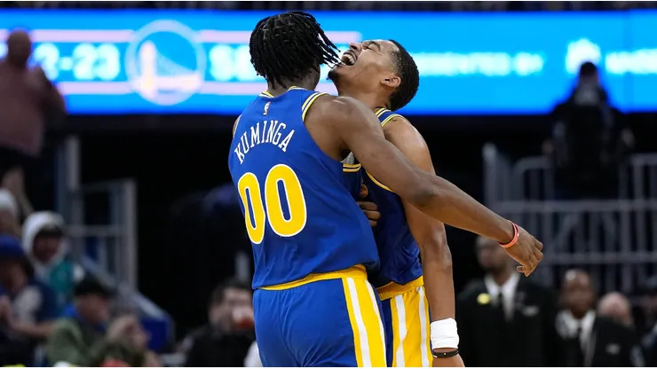 Jordan Poole and Jonathan Kuminga