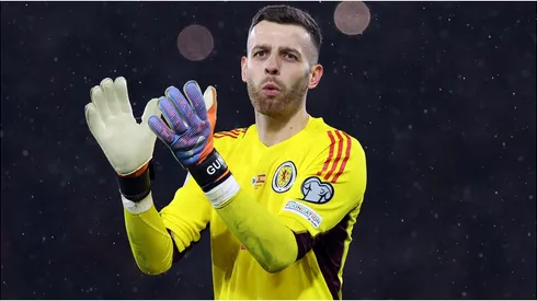 Angus Gunn of Scotland