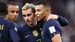 Antoine Griezmann and Kylian Mbappe of France