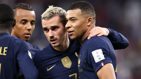 Antoine Griezmann and Kylian Mbappe of France