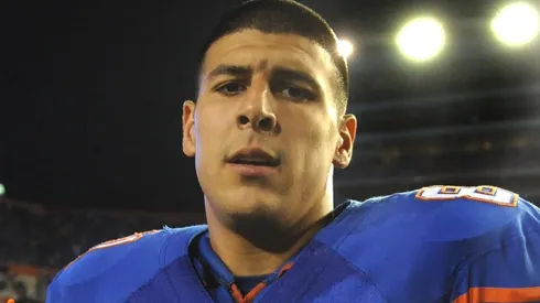 Aaron Hernandez during his time with the Gators
