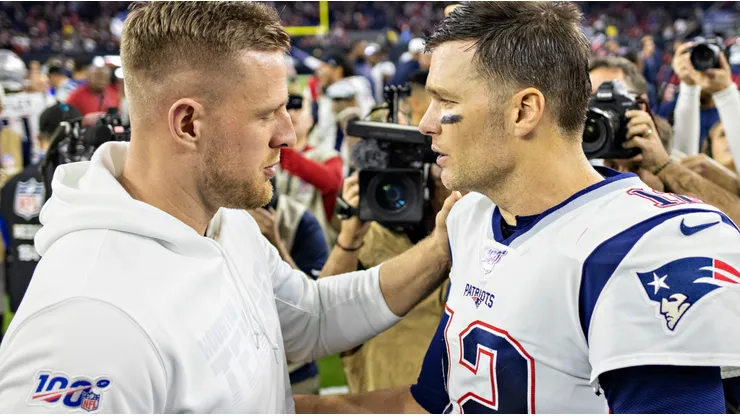 JJ Watt and Tom Brady in 2019