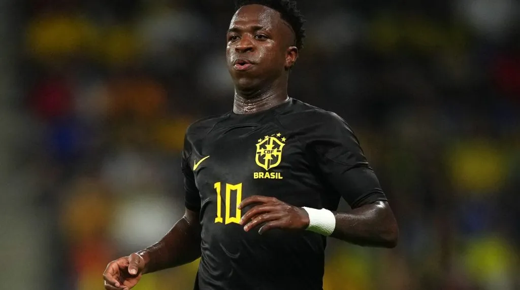 Brazil wore a black jersey for the first time ever. Credit: Alex Caparros/Getty Images