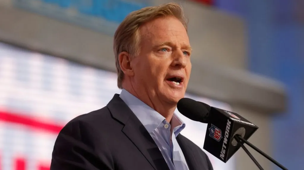 NFL commissioner Roger Goodell at the 2023 Draft