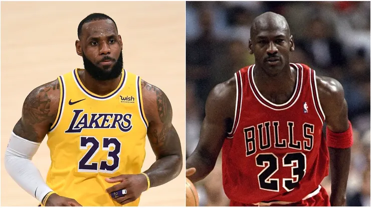 LeBron James and Michael Jordan