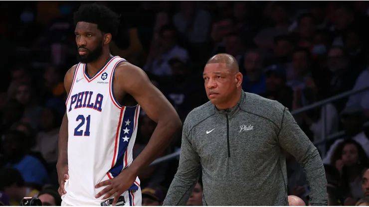 Doc Rivers and Joel Embiid