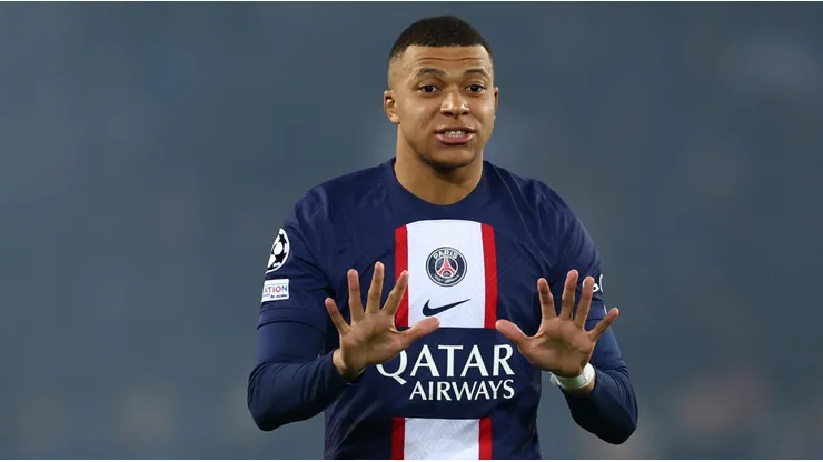 Kylian Mbappe with PSG