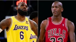 LeBron James and Michael Jordan