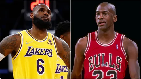 LeBron James and Michael Jordan