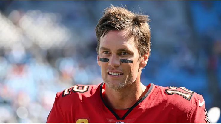 Tom Brady playing for the Tampa Bay Buccaneers in the NFL