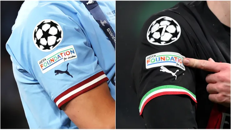 Manchester City and Milan jersey