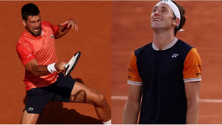 Novak Djokovic and Casper Ruud are playing the final