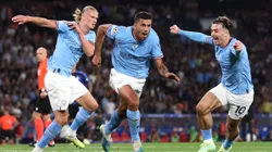 Rodri celebrates the crucial goal
