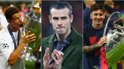 Cristiano Ronaldo, Gareth Bale, and Lionel Messi