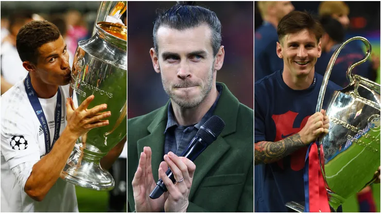 Cristiano Ronaldo, Gareth Bale, and Lionel Messi