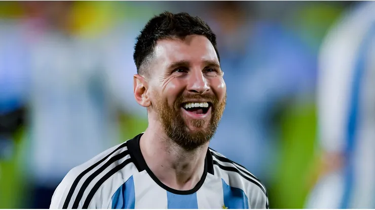 Lionel Messi with Argentina's national team