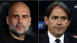 Pep Guardiola of Manchester City and Simone Inzaghi of Inter