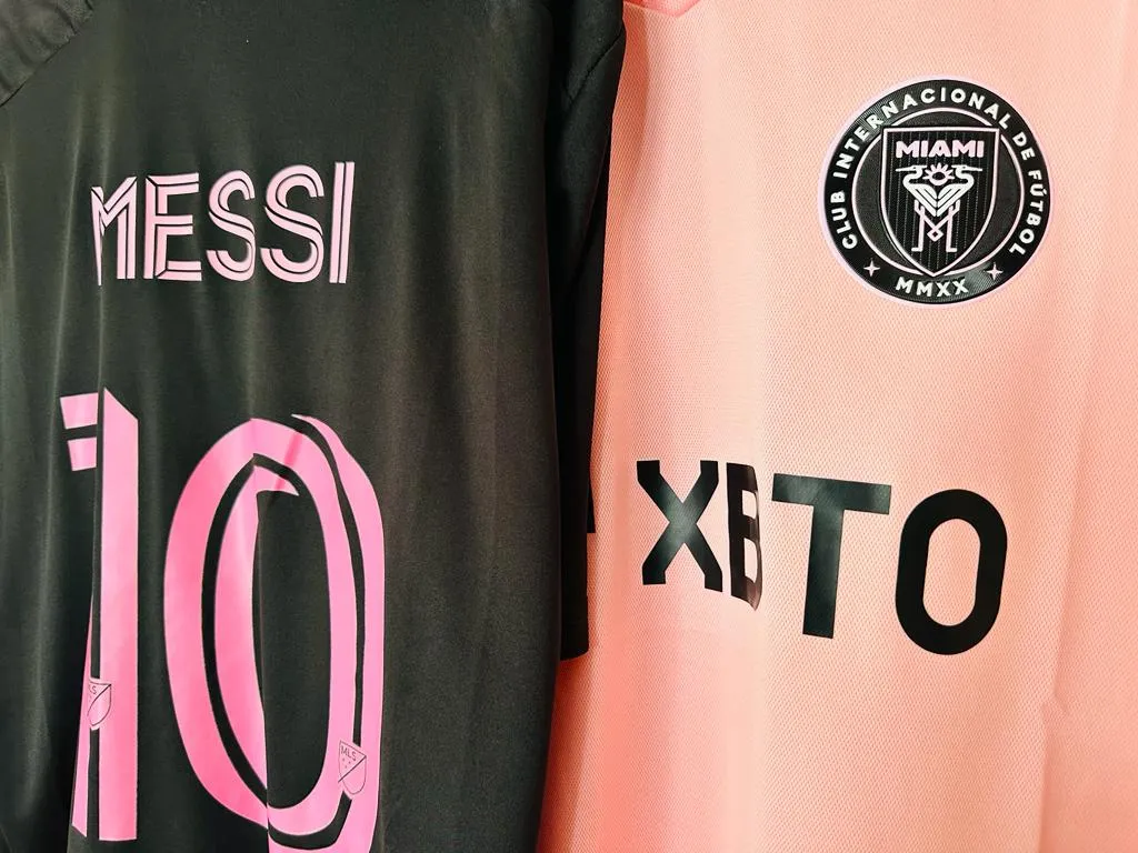 The badge of Lionel Messi’s possible jersey with Inter Miami