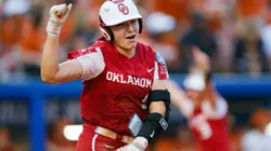 Kinzie Hansen of the Oklahoma Sooners during the 2022 World Series