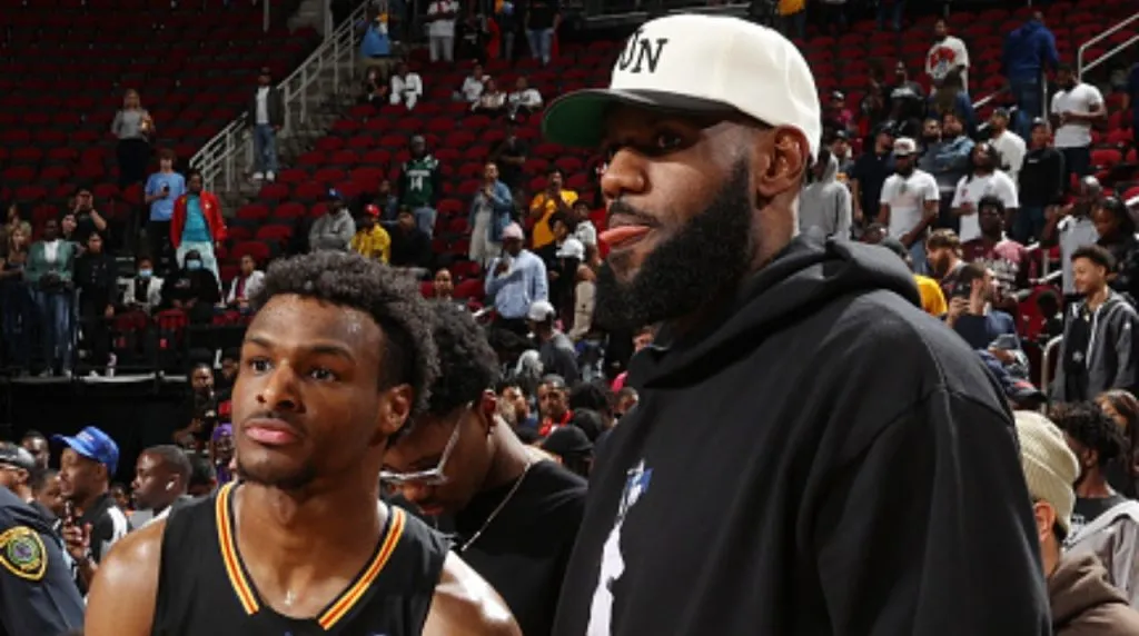LeBron and Bronny James