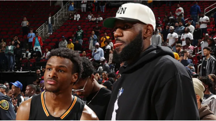 LeBron and Bronny James