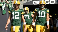 Aaron Rodgers and Jordan Love