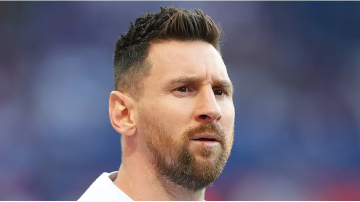 Lionel Messi with PSG during the last match of the 2022-2023 Ligue 1 against Clermont