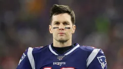 Tom Brady playing for the New England Patriots in the NFL