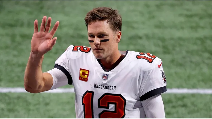 Tom Brady with the Tampa Bay Buccaneers