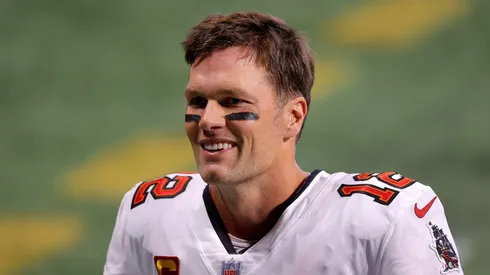 Tom Brady playing for the Tampa Bay Buccaneers in the NFL