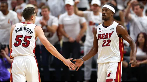 Jimmy Butler and Duncan Robinson