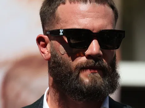 Watch: Caleb Plant Hits Jermall Charlo at Errol Spence vs Terence Crawford Weigh-In