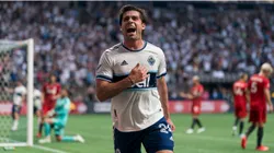 Brian White #24 of the Vancouver Whitecaps FC