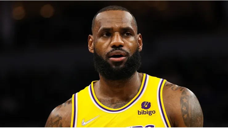 LeBron James of the Los Angeles Lakers