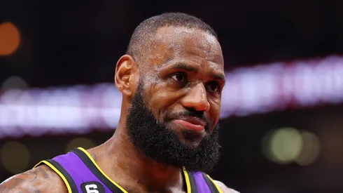 LeBron James of the Los Angeles Lakers