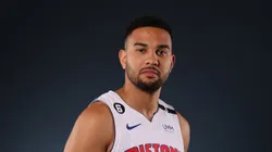 Cory Joseph in 2022 playing for the Pistons