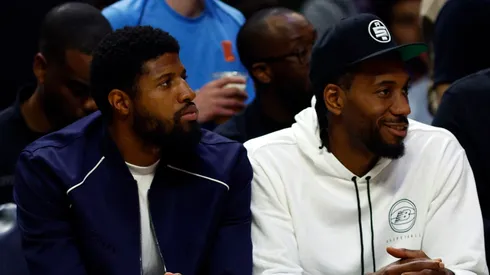 Paul George (left) and Kawhi Leonard